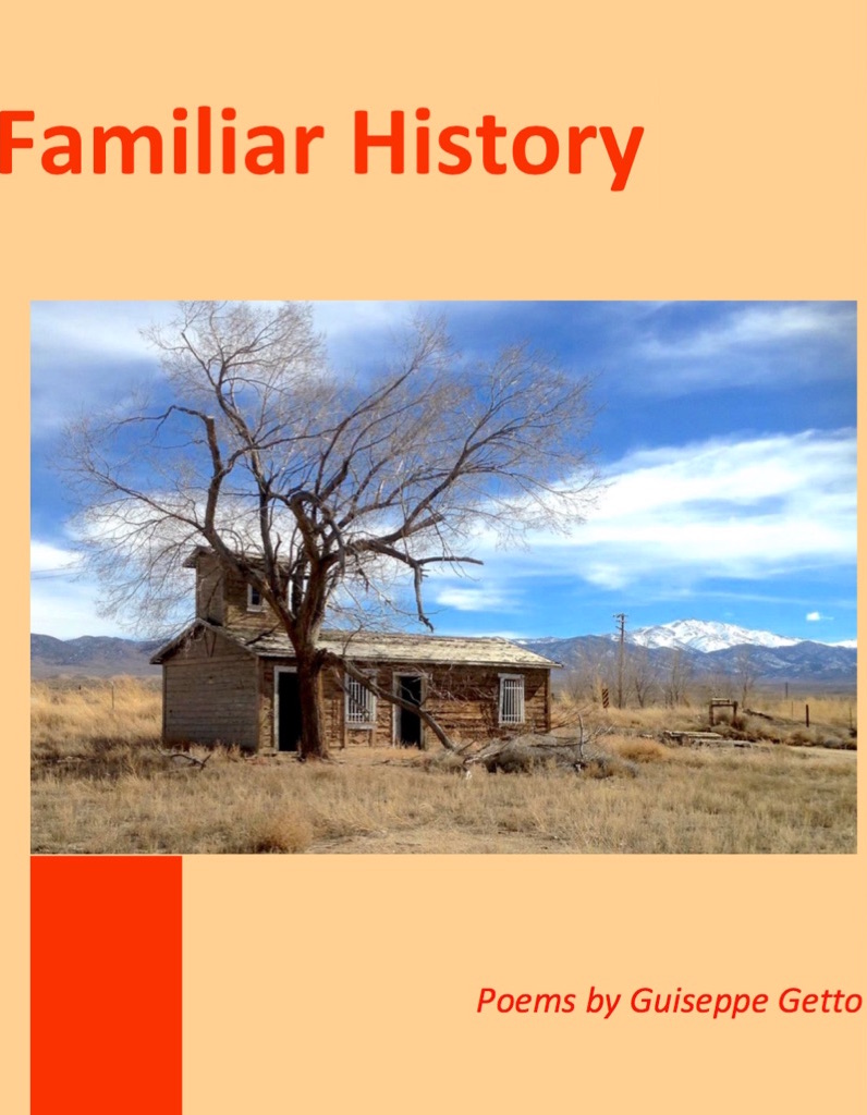 The cover of my chapbook of poems about the American west: Familiar History