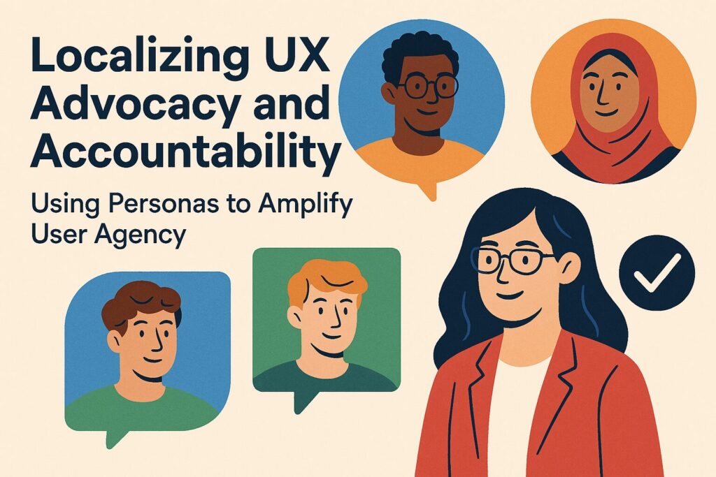 A photo of several different personas, published to "Localizing UX Advocacy and Accountability: Using Personas to Amplify User Agency"